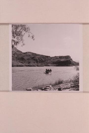 Frist trial run of the camera boat at Lees Ferry
