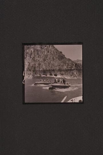 The "RATTLESNAKE" and the "BOOTOO"  cruising on the Colorado River in lower Grand Canyon