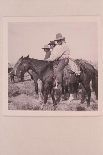 Buck Whitehat, Bahe, and Sid Whiskers; trail from Rainbow Bridge
