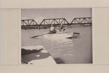 The sadiron "Joan" dropping away from Green River, Utah