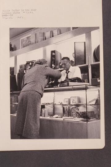 Willie Taylor in his shop