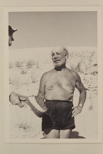 Dock Marston at end of 1956 motor cruise of Grand Canyon; Sandy Point, Lake Mead