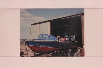 At work on the "CACTUS" at the shop in Fredonia