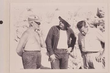 Dock Marston; Bill Belknap; Chuck Richey.  Sandy Point on Lake Mead