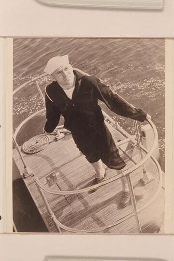 Buzz Holmstrom at Naval training camp