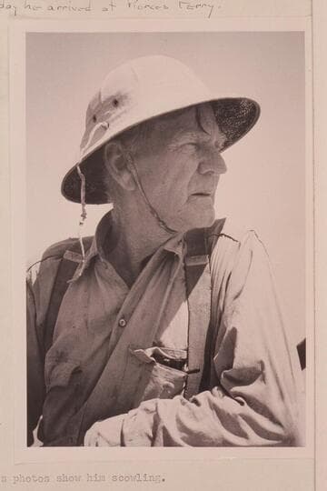 Bert Loper on the day he arrived at Pierces Ferry.  Most of Loper's photos show him scowling