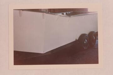 Emery Kolb's sweep scow.  The scow has earned the name of "The Monster."