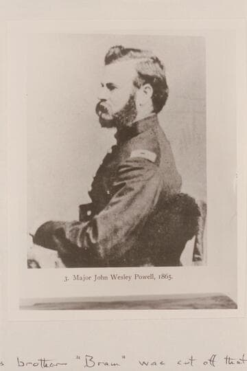 Major John Wesley Powell [in his Civil War uniform]