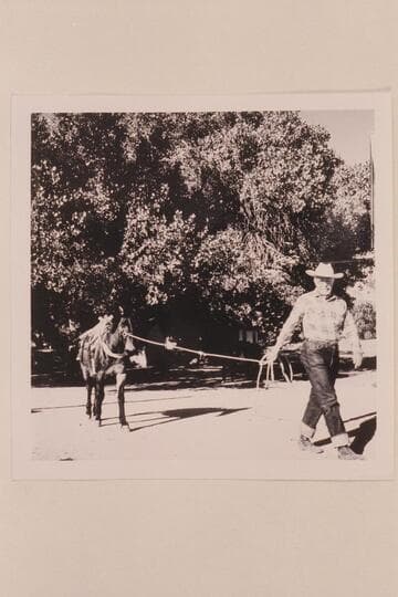 Archeyes Masland hauling stock at Navajo Mountain Trading Post