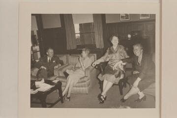 The Masland party at Kings Gap.  William Darrah; Margaret Marston; Anne Stanton Burchard; Gin Masland