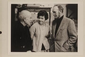 Dock Marston and June and Jim Jordan at the Emery Kolb birthday party at Grand Canyon