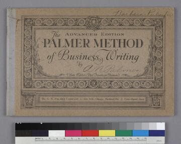 Advanced Edition of the Palmer Method of Business Writing