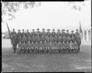 Boy Scout troop, Polytechnic Elementary School, 1030 East California, Pasadena. 1935