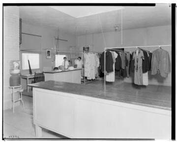 Interior of cleaning and dyeing establishment, Riddler and Son, 673 South Raymond, Pasadena. 1924