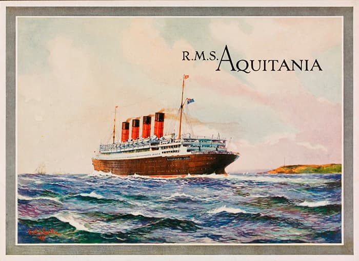 Image of the Aquitania ship