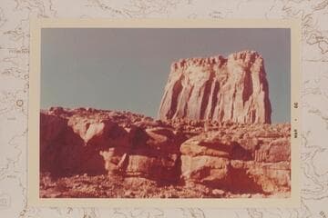 Promontory opposite Moqui Trail Canyon in Havasu Canyon