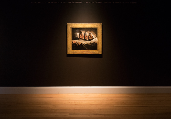 Henry Fuseli’s The Three Witches, recently acquired by The Huntington, is currently on view on the second floor of the Huntington Art Gallery.